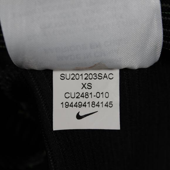 Nike x Off-White Crop Top Womens XS Black Dot Dri-FIT Zip CU2481-010 - Picture 6 of 6